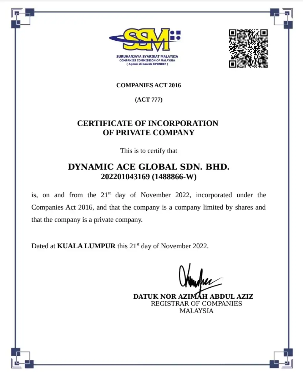 Business Registration of Malaysia