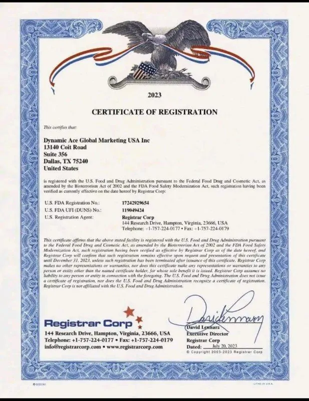 FDA Registration